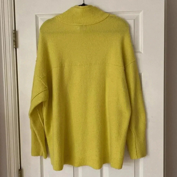 Free People Afterglow Mockneck Sweater Lime Green - Picture 8 of 8